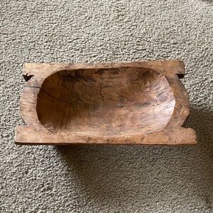Rustic wood bowl